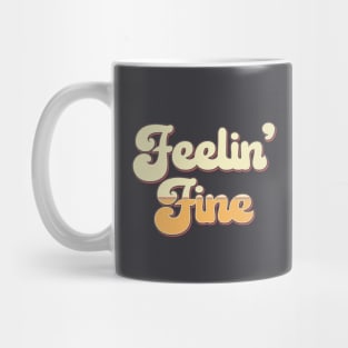 Feelin’ Fine 1970s Vintage Retro Mug